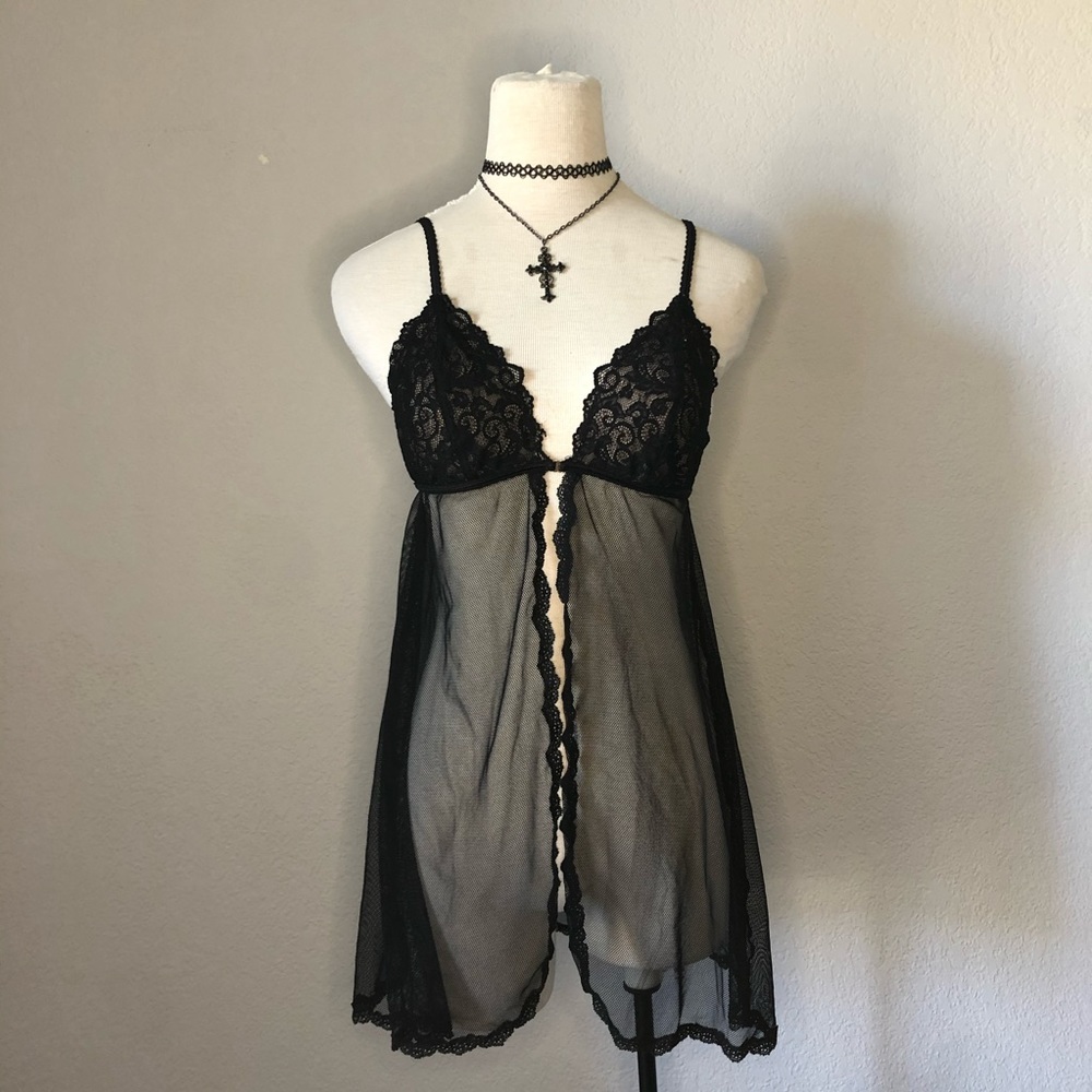 Black mesh slip Victoria secret